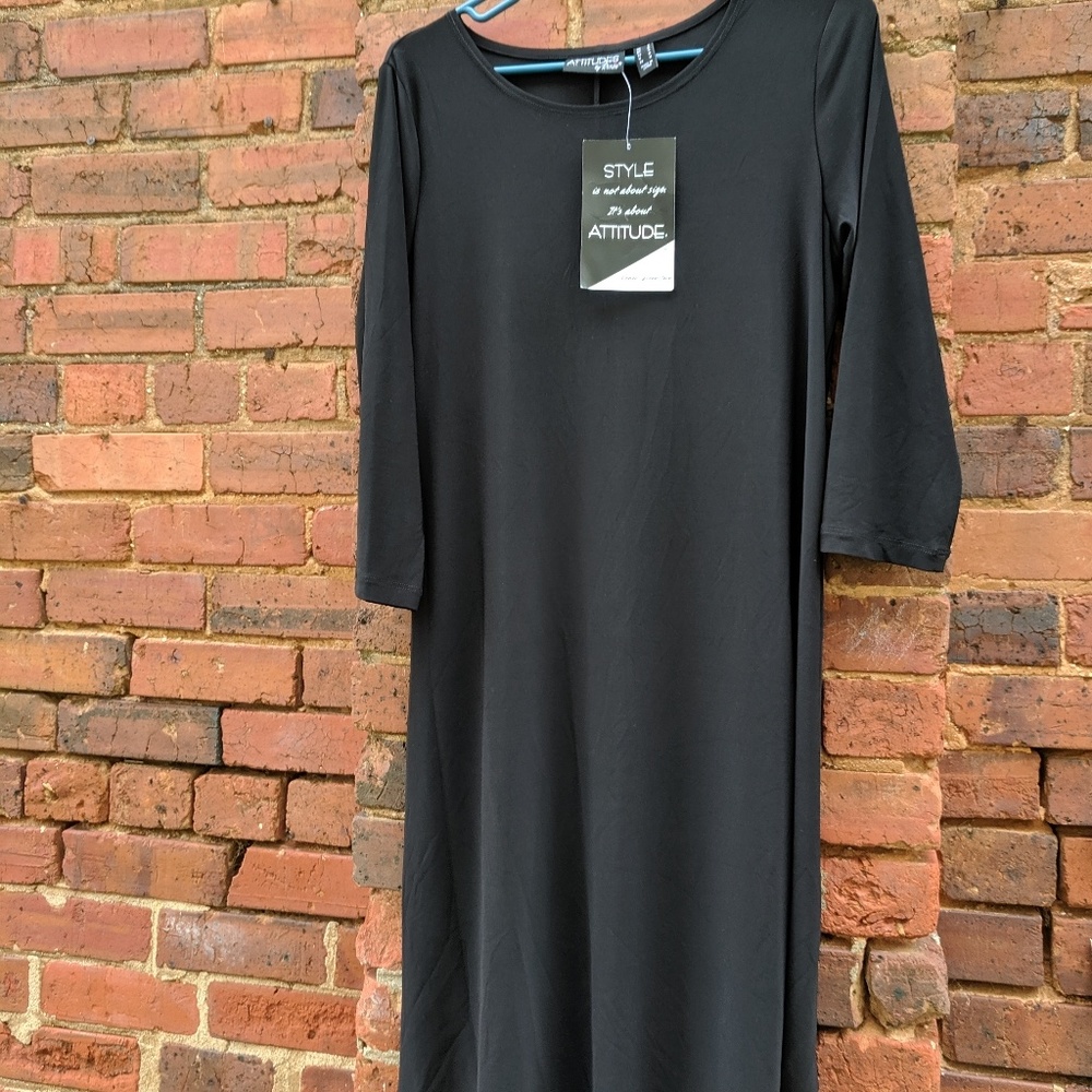 NWT Attitudes by Renee 3/4 sleeve dress